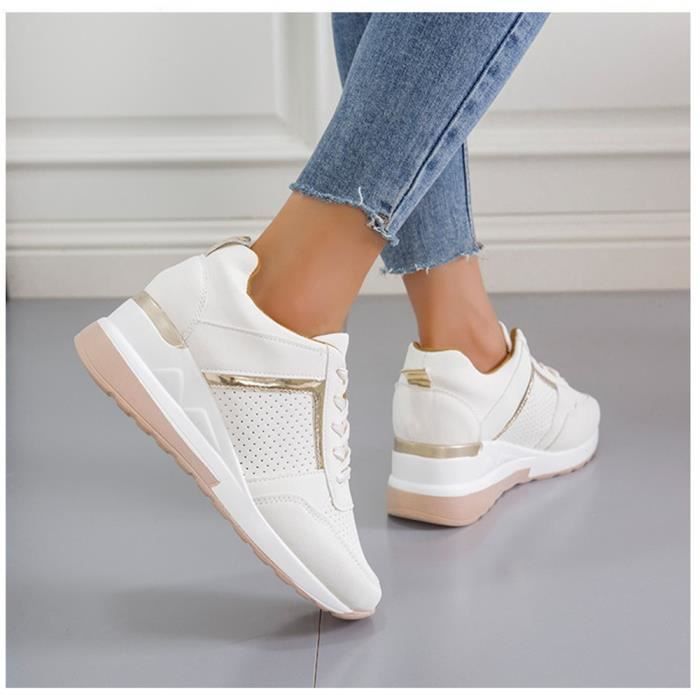 Baskets Plateforme Femme Chaussures Sport Running Basket Femme