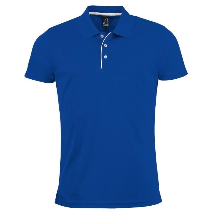 Polo sport performer Homme 01180 bleu roi Bleu Cdiscount Pret a Porter