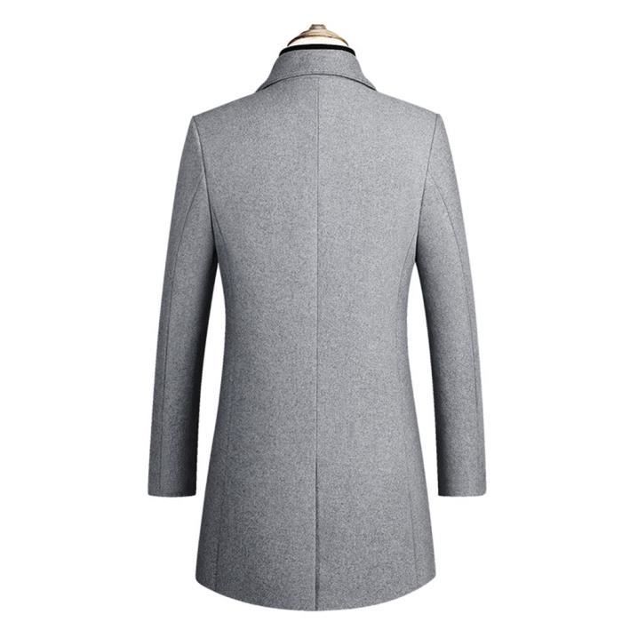 Long manteau homme gris 2025