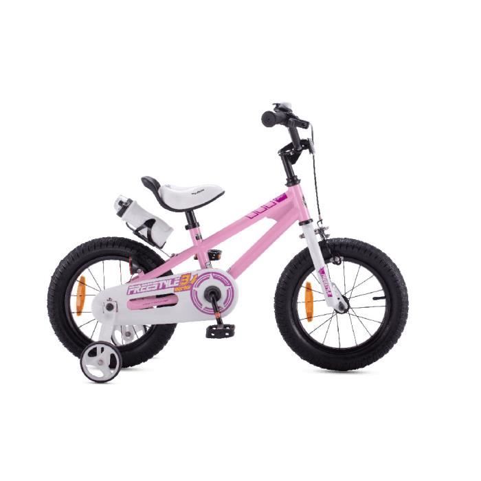 RoyalBaby Vélo Enfants Fille Stargirl Vélo Bicyclette Vélo Enfant Freins à rétropédalage 14 Pouces Rose