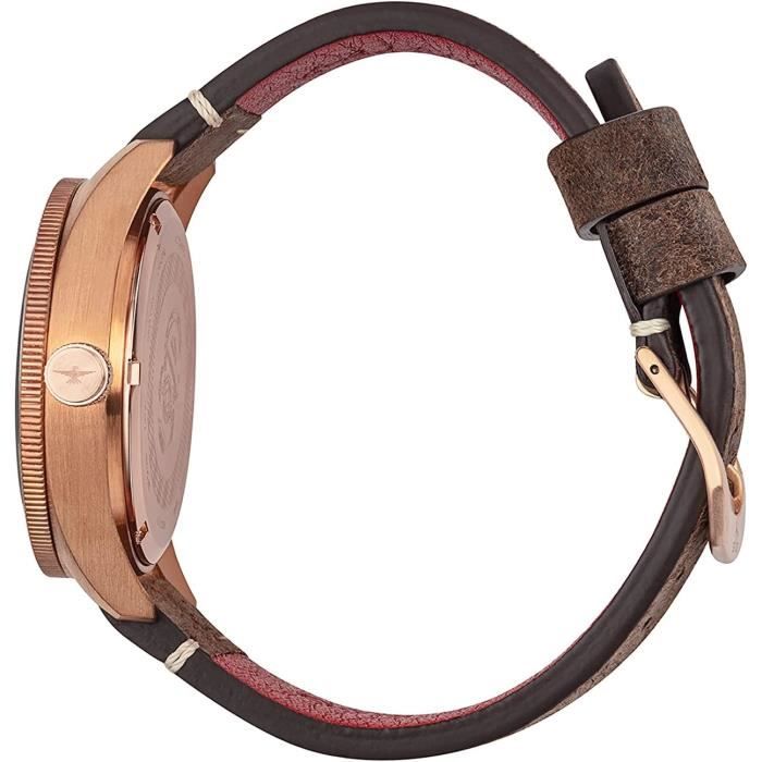 Bronze Montre Pour Homme Avec Bo tier En Bronze Et Bracelet En