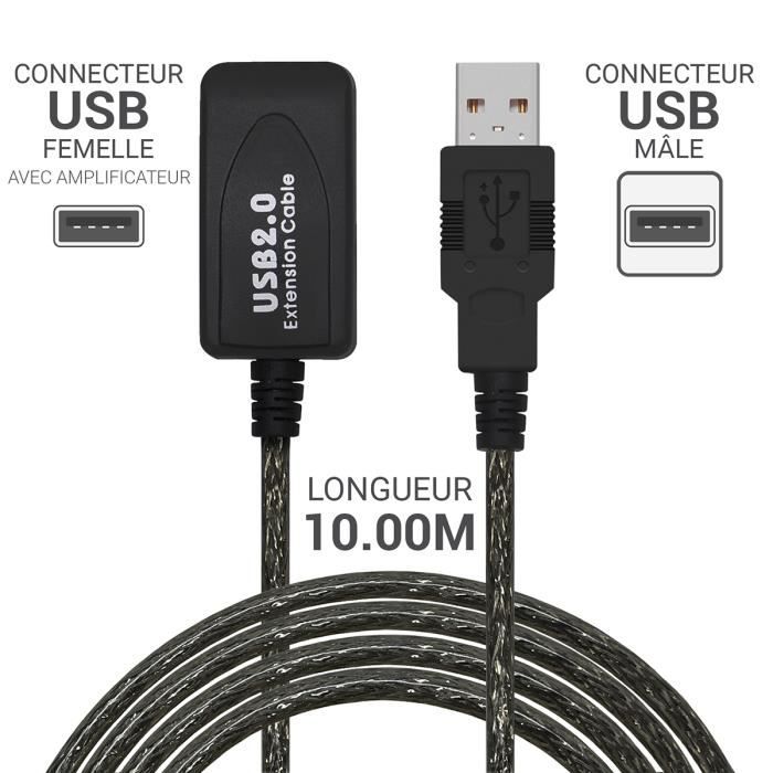 Cavo USB 2.0 Amplificato – 15 Metri, Alta Qualità, Per Lunghe Distanze!