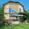 Balancelle de jardin - Toit de rechange pour 3 à 5 personnes - Résistant aux intempéries et aux UV - Bâche de toit - 195 x 125 x62-2