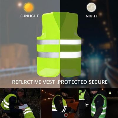 HSHHOOM 20-Pack Jaune Voiture,Gilet De Sécurité, Gilet De Voiture Haute Visibilité Taille Universelle,Convient à Hommes Et Femmes Vert Fluorescen (20