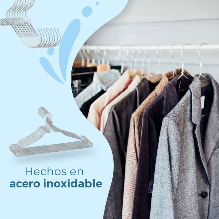 Cintre Pantalon Porte-Pantalons Gain De Place Pour Adultes 5 En 1 Lot De 2 Blanc Cintres Pliables Plastique Et Antidérapants Cintres | Leroy Merlin