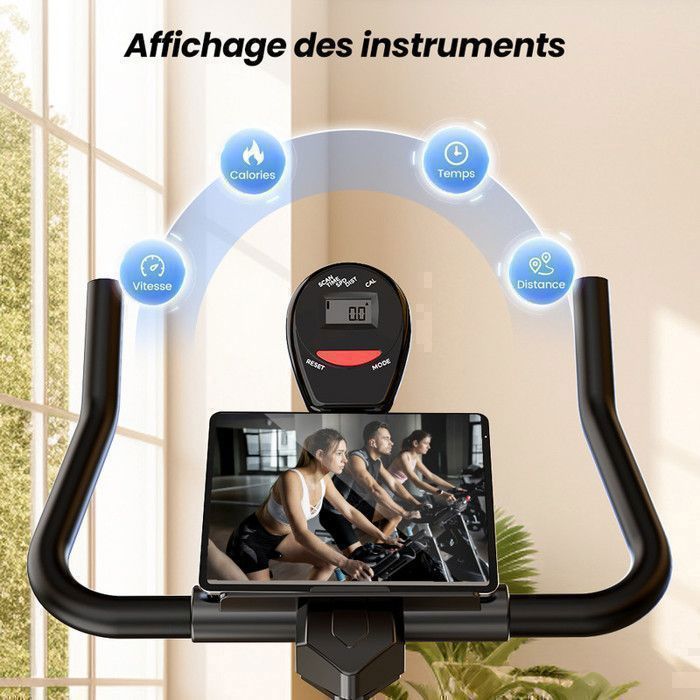 Compteur LCD Pour Vélo D'appartement - Suivi Vitesse, Distance, Calories - Panneau Fitness Simple