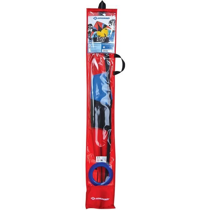 Schildkröt Stunt Kite 160, Cerf-Volant Acrobatique à Deux Lignes, +12 ans, 160x80cm, avec Cordons en Polyester 45 kp, 2x30m sur Bobine Enroleur, 2-6 Beaufort, 970449 Schildkröt Stunt Kite 160, Cerf-Volant Acrobatique à Deux Lignes, +12 ans, 160x80cm, avec Cordons en Polyester 45 kp, 2x30m sur Bobine Enroleur, 2-6 Beaufort, 970449