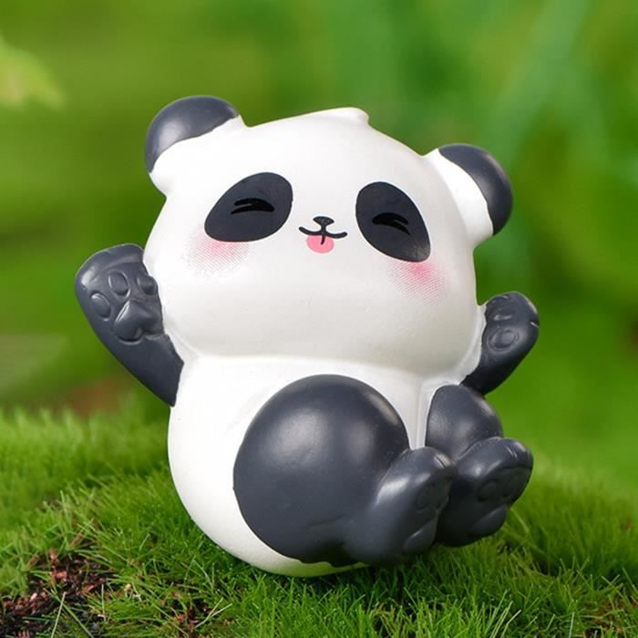STATUE - STATUETTE Délicate Panda Figurine Dessin animé Casting Résine  Adorable Panda Miniature pour Jardin Fairy style-3 4 - Cdiscount Maison