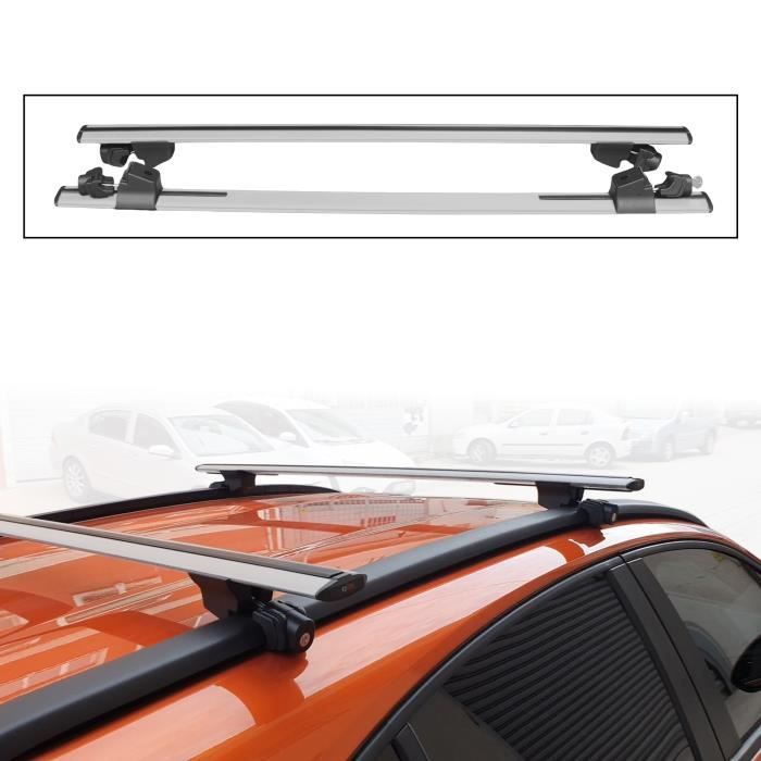 Accessorypart Compatible Avec Q7 (4L) 2006-2015 HOOK Model Barres De Toit Railing Porte-Bagages De Voiture Gris Aluminium 2 Barres