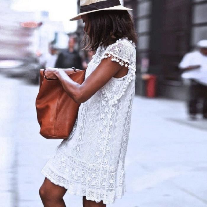 Robe blanche été 2020 hotsell