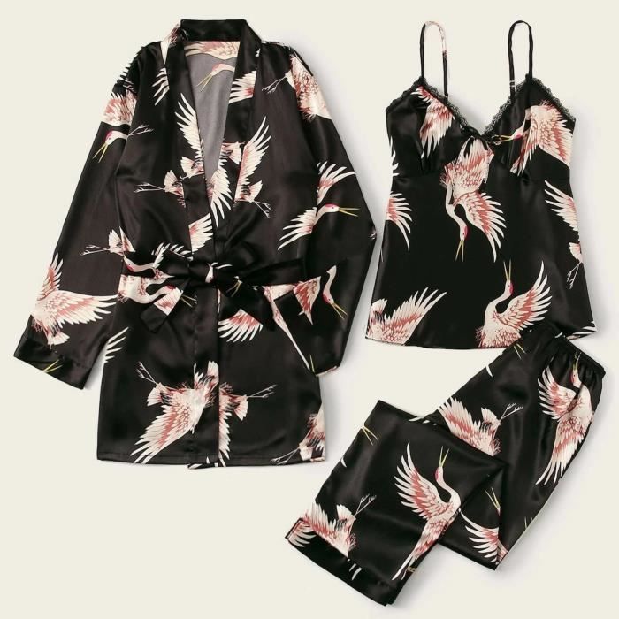 Pyjama femme on sale satin ou soie