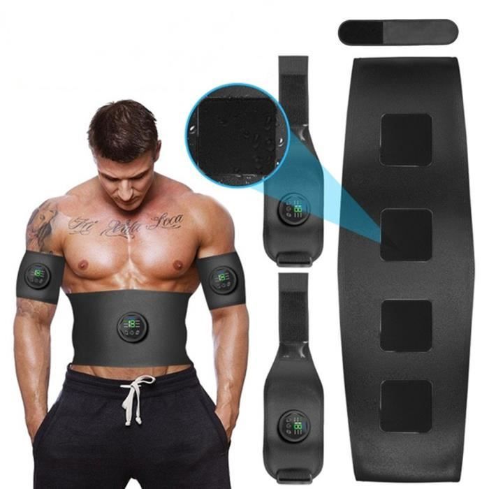 Jenylu Ceinture Abdominale Electrostimulation, [avec Mode Chauffage] Electrostimulateur