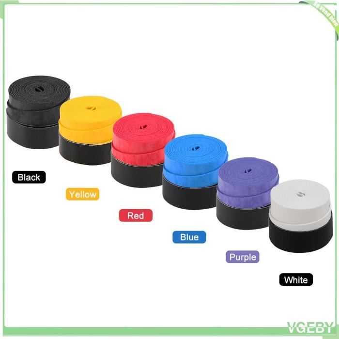 Lot De 8 Grips De Raquette BEPSYOM – Anti-dérapant, PU Perforé, 25x110mm – Pour Tennis, Badminton, Squash, Padel, Etc.