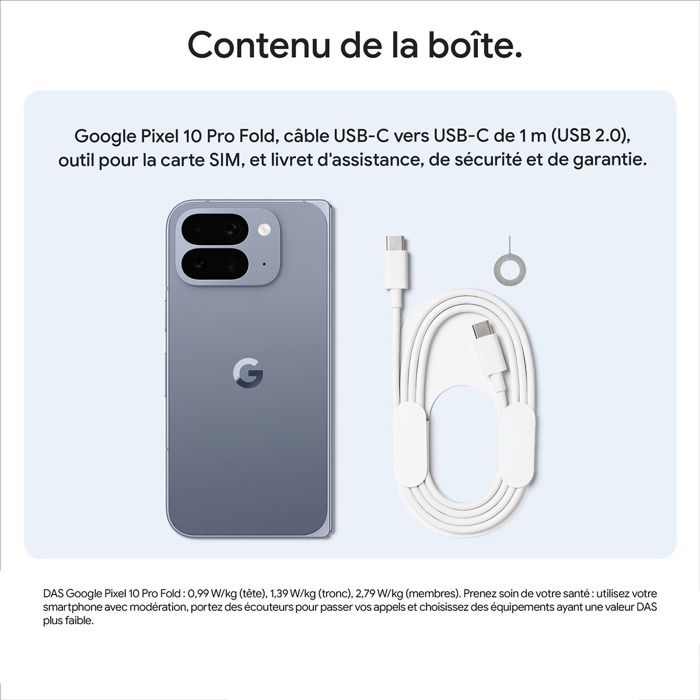Smartphone Google Pixel 10 Pro Fold 256 Go Jade - Cdiscount Téléphonie