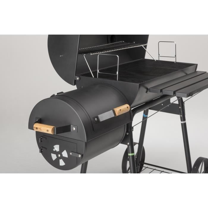 LANDMANN Barbecue fumoir Tennessee 200 130x125 5x68cm Noir Cdiscount Jardin
