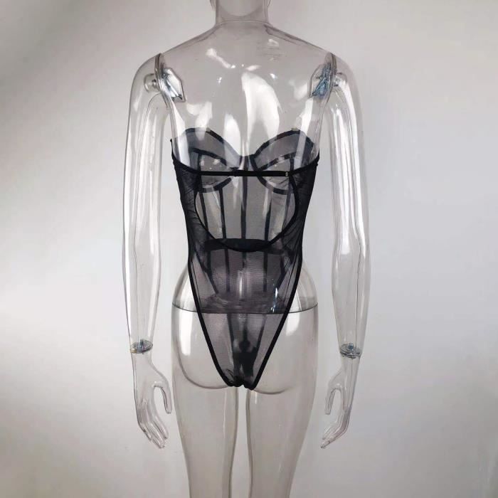 Pyjamas Strings Body Sexy Femmes Pyjamas All-In One Dentelle Sous-Vêtements Strings ...