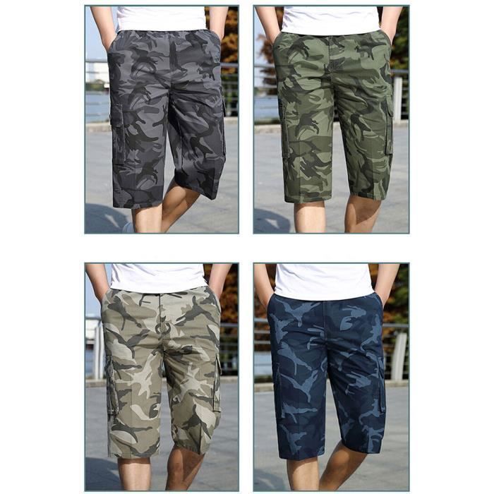 Pantacourt militaire homme clearance