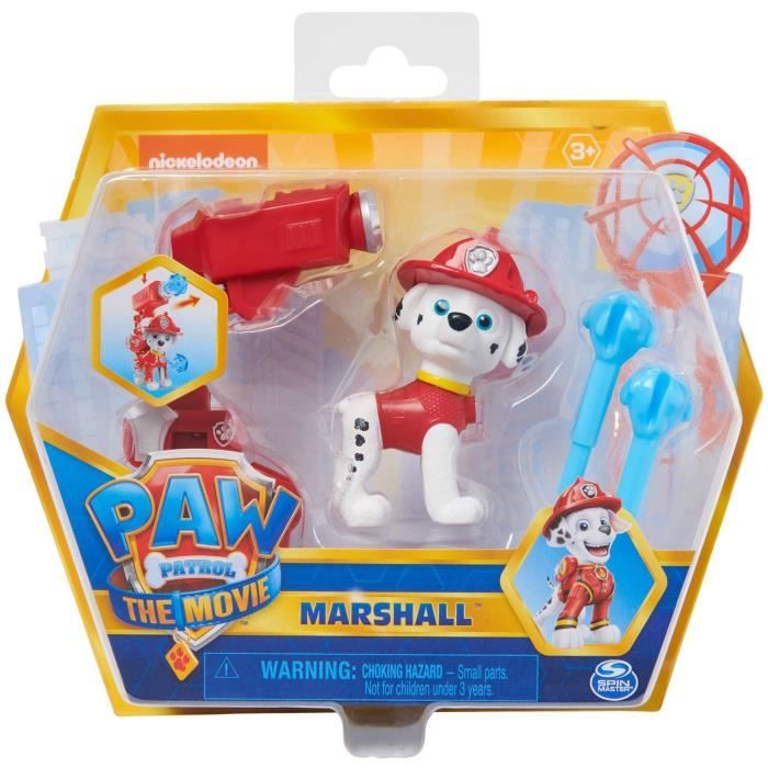 Figurine Marshall de la Patrouille Paw The Movie avec lanceur Cdiscount Jeux Jouets