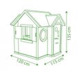 Maison Enfant My House - SMOBY - Contemporaine avec Toit Chien-assis - 2 Fenêtres - 2 Hublots - Vert-4