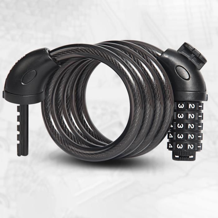 TTLIFE Antivol Velo, Serrure De Vélo Pliante Portable De 120 Cm,Cadenas Vélo Antivol,Accessoire