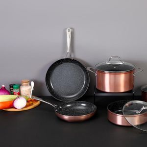 Poêle En Cuivre étamé CopperGarden® 24 Cm – Avec Manche Et Couvercle, Compatible Tous Feux (sauf Induction)