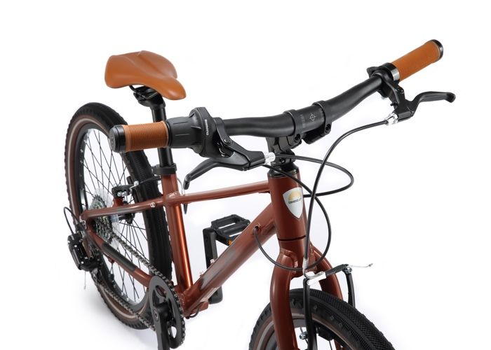 BIKESTAR Velo enfant poids leger 8kg en aluminium de 6 ans Bicyclette 20 pouces 7 vitesses Shimano Cuivre