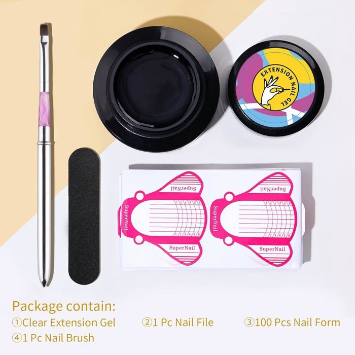Gel Construction Ongle , 60G Clear Kit Gel Uv Complet Gels Builder Avec — free download