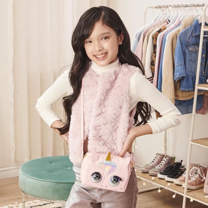 Purse Pets Glamicorn - Sac Licorne Interactif Avec Lumières Et Sons - +25 Réactions - Jouet Fille 5 Ans Et Plus