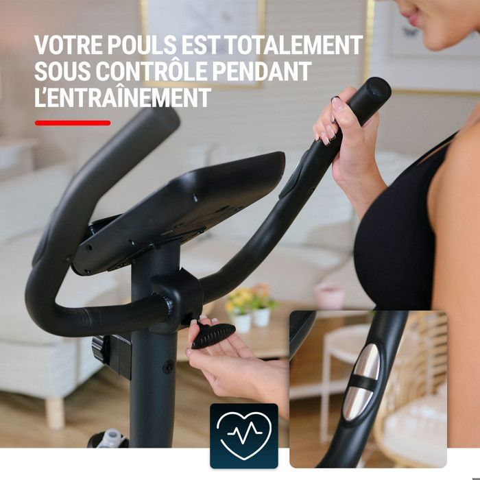 Hop-Sport Vélo d'appartement magnétique, Masse d'inertie kg