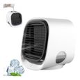 Mini Climatiseur Petit Refroidisseur De Climatiseurs Portables Avec Ventilateur De Refroidissement Veilleuse (Blanc),yd