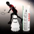 6PCS Blanc Volants de Badminton Avec boîte de rangement HB016 -PAS-0