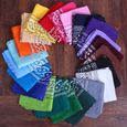 Lot 4 Foulards Bandanas Unisexes Coton – Multifonction : Bandeau, écharpe, Cheveux, Cyclisme - 8