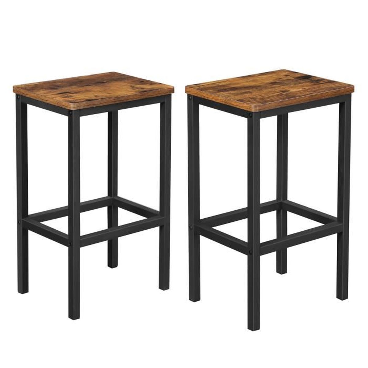 VASAGLE Lot de 13 Chaises de Bar - Tabourets Hauts - Style VASAGLE Lot de 13 Chaises de Bar - Tabourets Hauts - Style