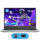 SORRUDER 15.6"PC portable,Intel Celeron N4000(Jusqu'à 2,9 GHz),8Go RAM DDR4 256Go SSD,Windows 11PRO,WiFi5,Ordinateur Portable