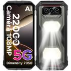 Téléphone portable Incassable 5G DOOGEE V Max S - Grande Batterie 22000mAh - 24 Go+256 Go 108MP Camare - Anroid 14/NFC/GPS - Gris