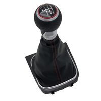 5-6 vitesse cuir voiture style levier de vitesse bouton bâton stylo cache poussière pour VW Golf MK5 -6 Speed Model B
