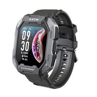 Montre Sport Connectée 1.72" Étanche Anti-perçage Smartwatch Intelligent Moniteur de santé 24 Modes Sportifs -FR