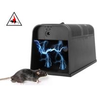 Fdit piège à souris électrique Tueur de rongeurs de souris de choc électrique de piège de rat électronique à haute tension