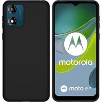 Coque pour Motorola Moto E13 - Housse Etui Protection TPU Silicone Antichoc Noir