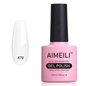 VERNIS A ONGLES AIMEILI Vernis Semi-Permanent Rose Soak Off UV LED Vernis à Ongles Gel Polish - CLEAR Pink Nude (479) 10ml