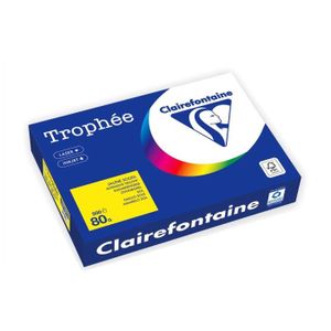 Lot De 5 Ramettes Papier Clairefontaine DCP 120g - A4 210x297 Mm - Ivoire - Certifié FSC