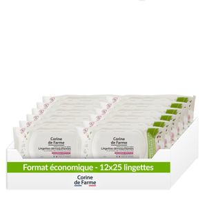 LINGETTE DÉMAQUILLANTE Lingettes Démaquillantes Micellaire compostables - Éco Pack x12