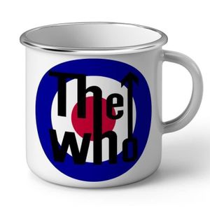 BOL Mug en Métal Emaillé The Who 70's Rock Logo Fleche Cible