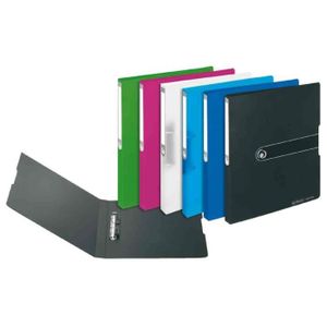 Lot De 2 Classeurs Transparents A4 Recyclés – Dos 22 Mm, 2 Anneaux, Pochette Personnalisable