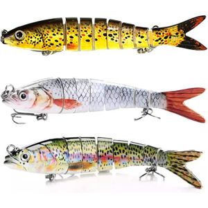 4 Pièce Appâts Rigides Bioniques,Minnow Leurres, Appât Bionique,Appât  Articles de Pêche, pour La Truite Basse Perche Pêche en Mer Et Eau Douce  pour