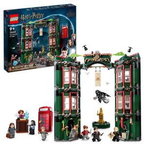 ASSEMBLAGE CONSTRUCTION LEGO® 76403 Harry Potter Le Ministère de la Magie, 12 Minifigurines et une Fonction de Transformation, Idée de Cadeau