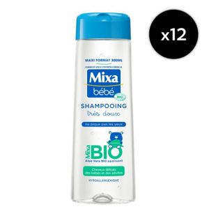 SAVON - SHAMPOING BÉBÉ [LOT DE 12] Bébé Shampooing Très doux Bio 300ml