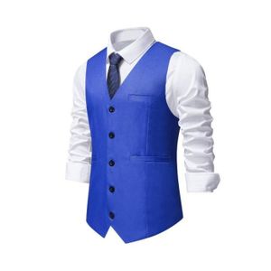 Costume homme bleu marine : Veste, Gilet et Pantalon - C4176
