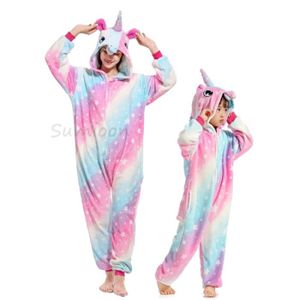 JXUFUFOO Pyjama Adulte Unisex Licorne Animaux Cosplay Déguisement Combinaison de Nuit 