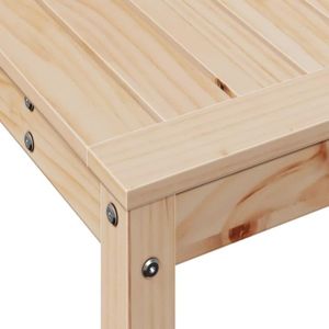 TABLE DE REMPOTAGE BAU Table de rempotage avec étagère 82,5x35x75cm bois massif de pin - Pwshymi - JHR15338